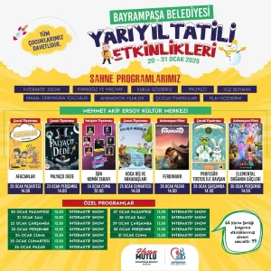 bayrampasa belediyesi yariyil tatili etkinlikleri