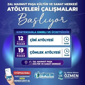eyup belediyesi 19 ocak comlek atolyesi