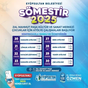 Eyüpsultan'da Ücretsiz Çocuk Atölyeleri | Sömestir 2025 1 eyup belediyesi somestir etkinlikleri