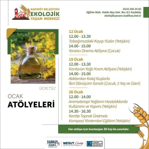 Kadıköy Belediyesi Ekolojik Yaşam Merkezi: Ücretsiz Atölyeler - Ocak 2025 1 kadikoy belediyesi ocak ayi cocuk atolyelesi