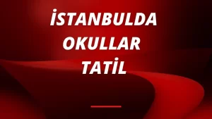 istanbulda okullar tatil