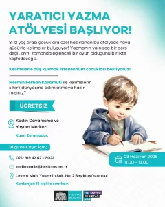 besiktas belediyesi 23 haziran yaratici yazma atolyesi
