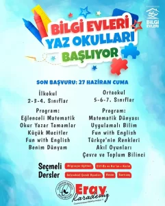 Gaziosmanpaşa Bilgi Evleri Yaz Okulu Başlıyor 2025 1 gaziosmanpasa belediyesi yaz okullari 1