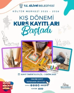 Silivri Belediyesi Kış Dönemi Kurs Kayıtları Başladı – 15 Eylül 1 Silivri belediyesi kis donemi kurs kayitlari 1