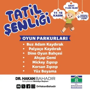 Bahçelievler Tatil Şenliği - Ücretsiz Çocuk Etkinliği (11 - 16 Kasım) 1 bahcelievler belediyesi 1