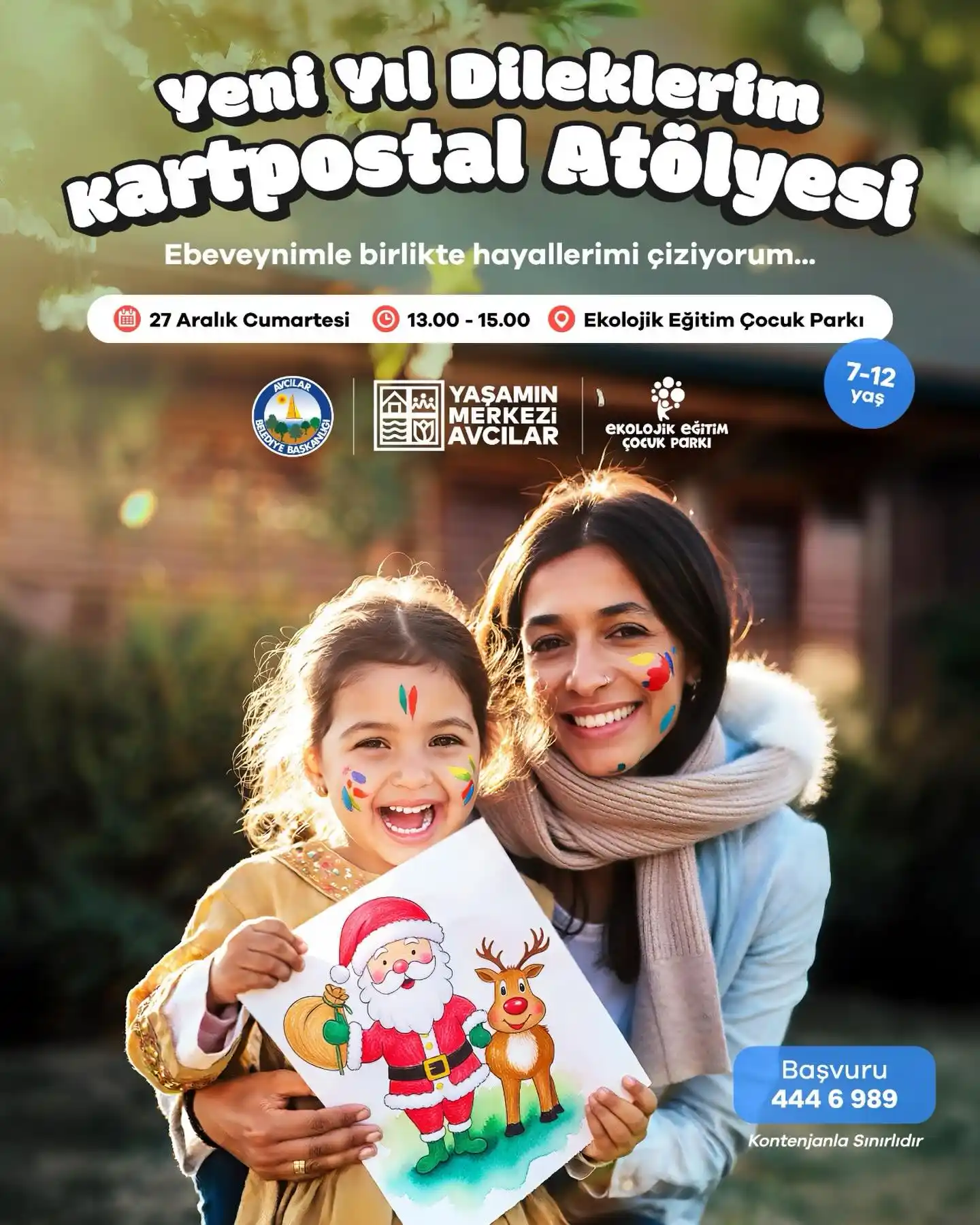 avcilar belediyesi 27 aralik kartpostal atolyesi