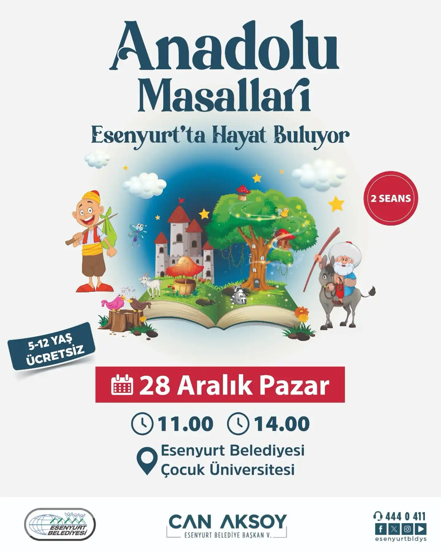 esenyurt belediyesi 28 aralik anadolu masallari