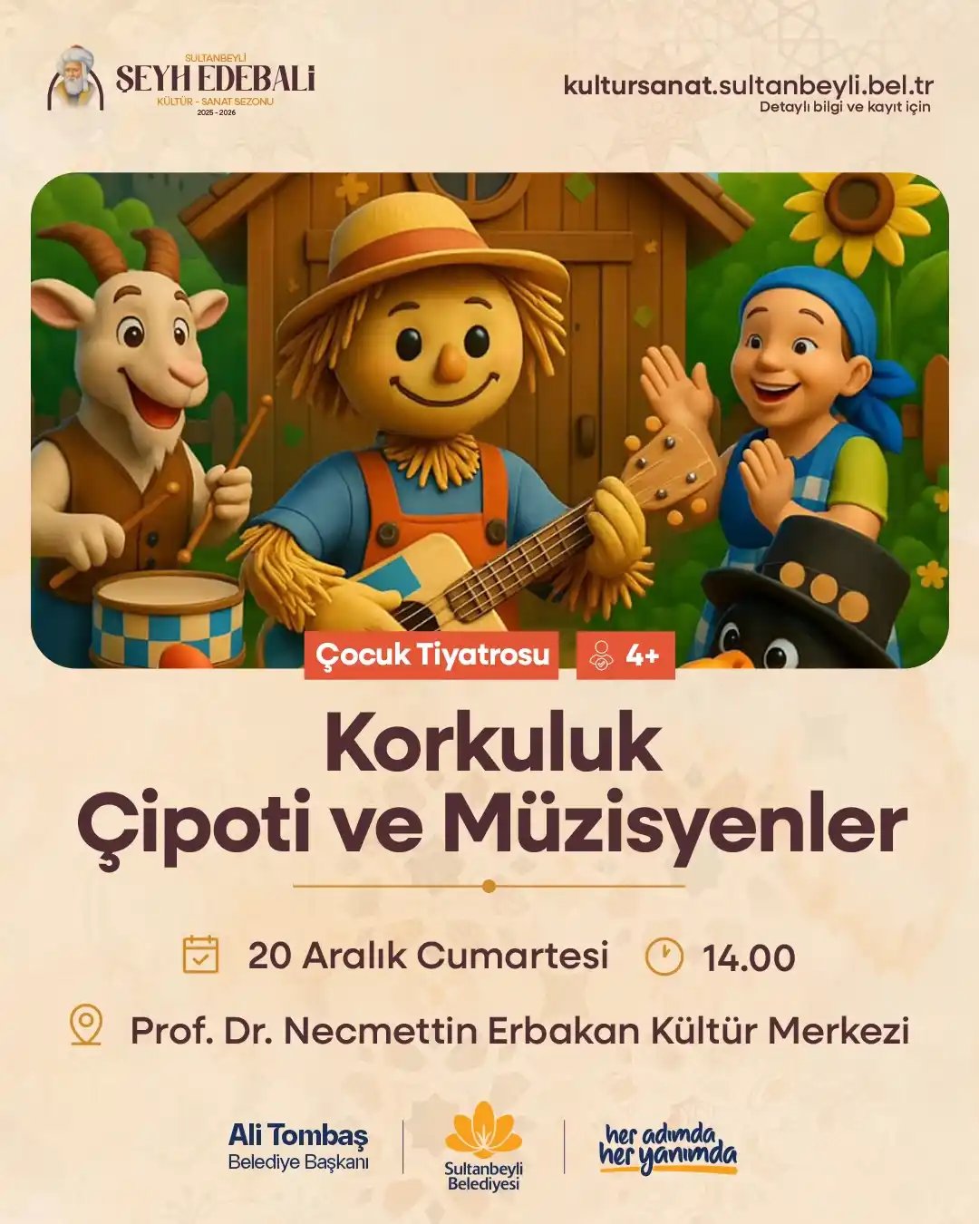 sultanbeyli belediyesi 20 aralik korkuluk cipoti ve muzisyenler