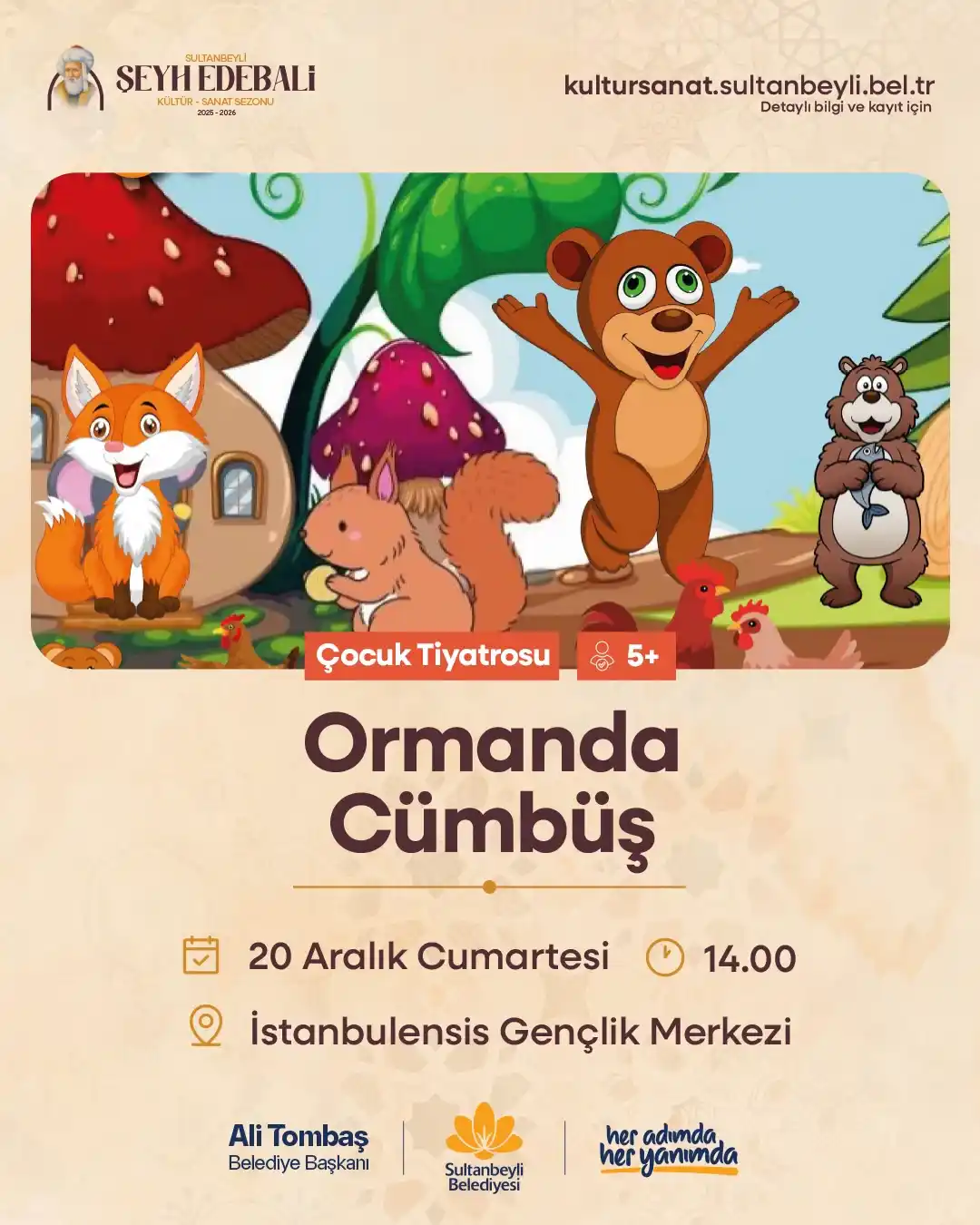 sultanbeyli belediyesi 20 aralik ormanda cumbus